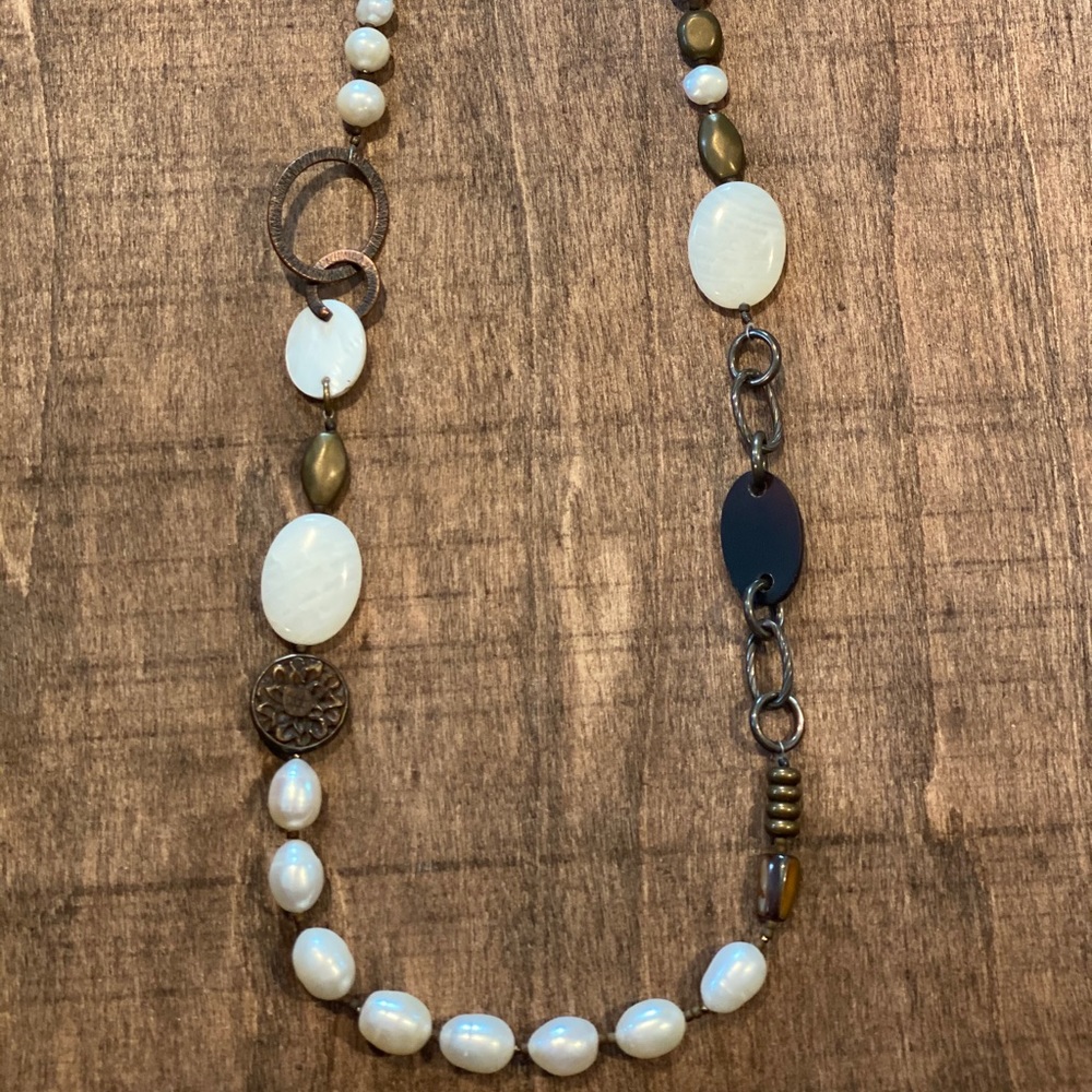 Silpada Pearl & Natural Necklace